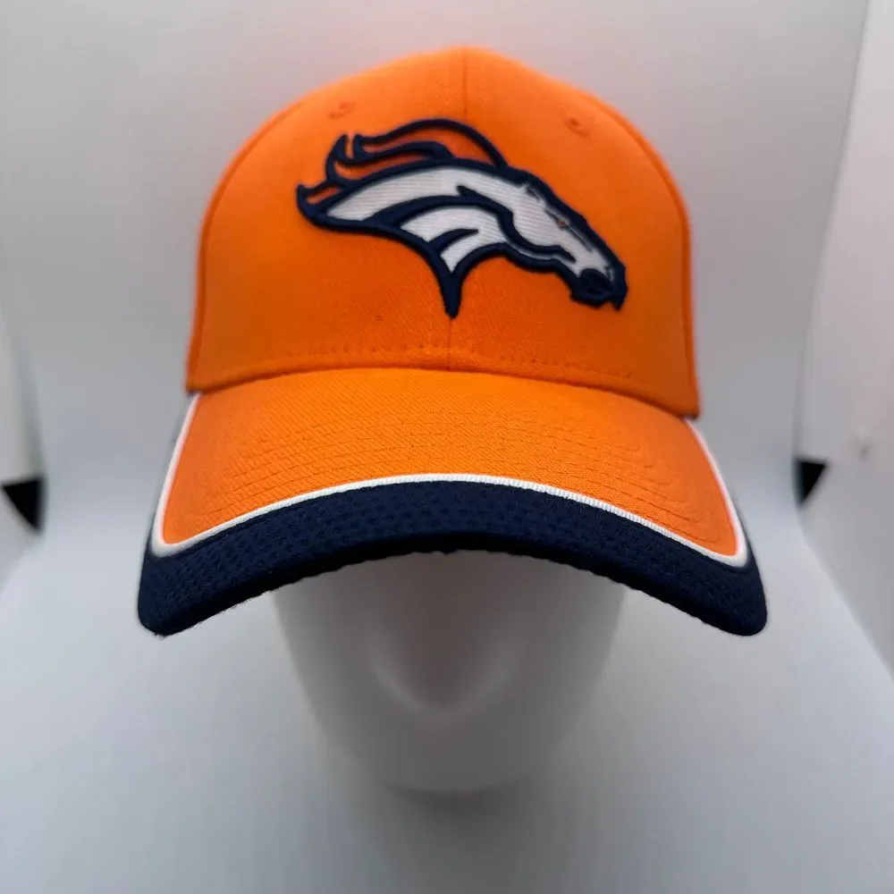 New Era Denver Broncos‎ NFL Official Team Baseball Cap Hat Orange Navy Football